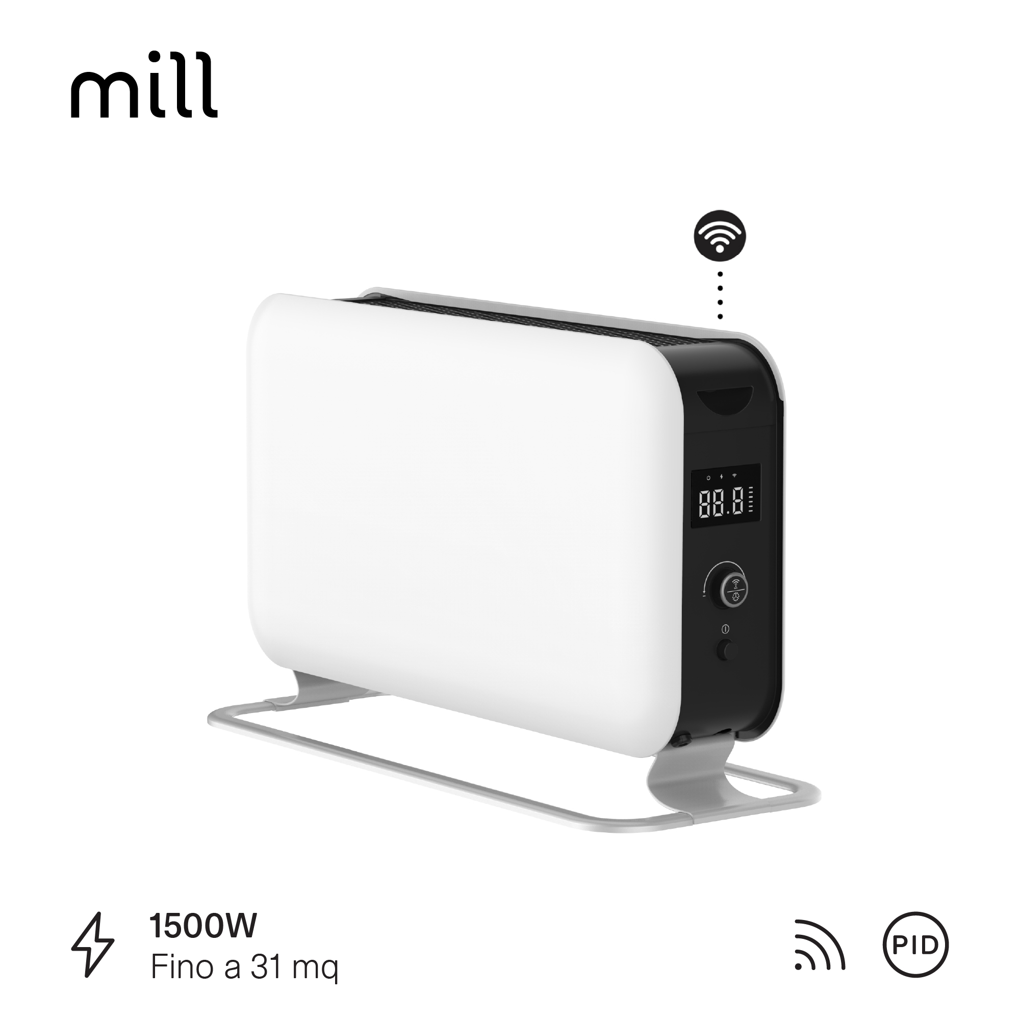 Termoconvettore Portatile Mill WiFi Max 1500W - Mill Heat