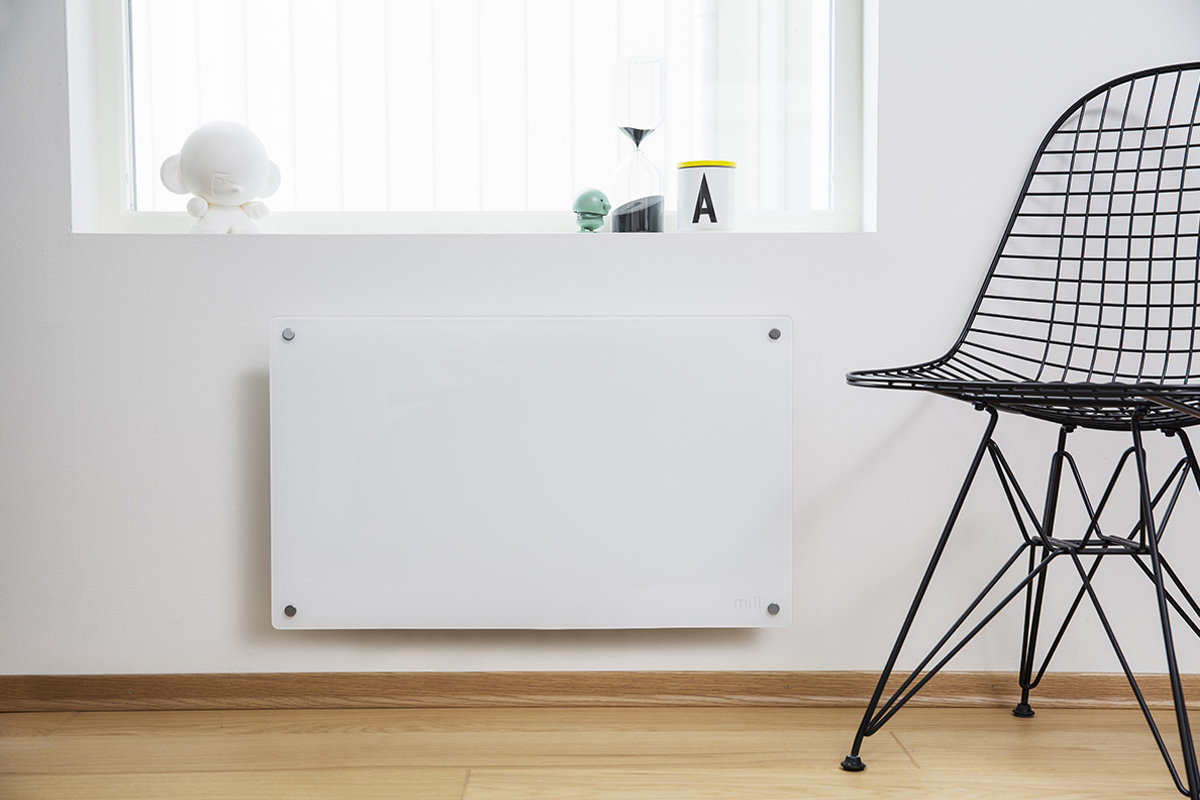 004 termoconvettore a parete mill glass 600w