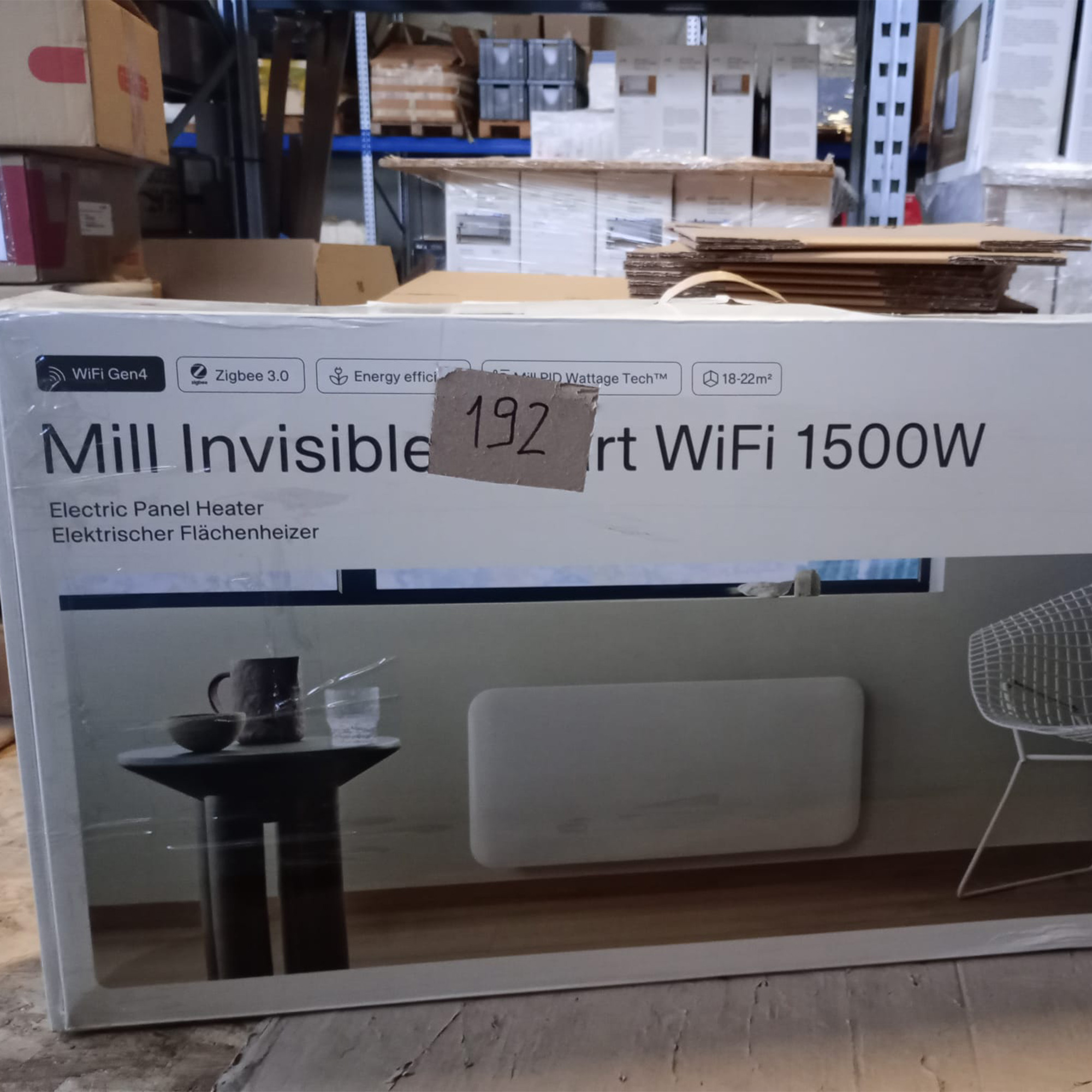 Alternative view of (192) PA1500WIFI4 - Termoconvettore a Parete Mill Invisible 1500W - GEN 4