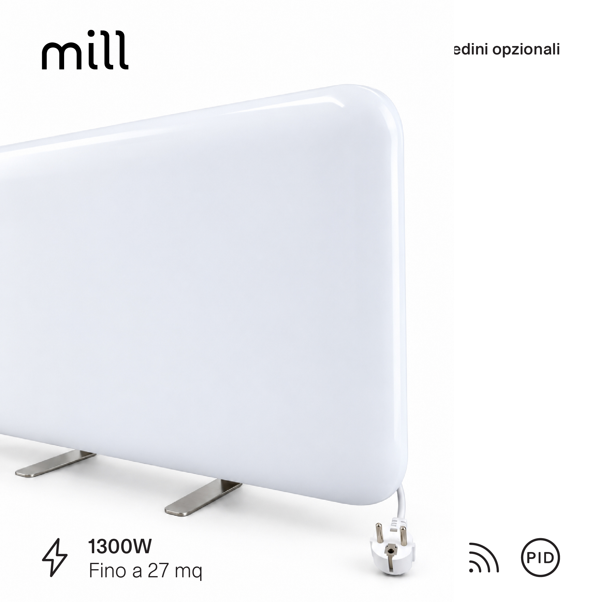 Termoconvettore a Parete Mill Invisible 1300W - GEN 4 - immagine 8