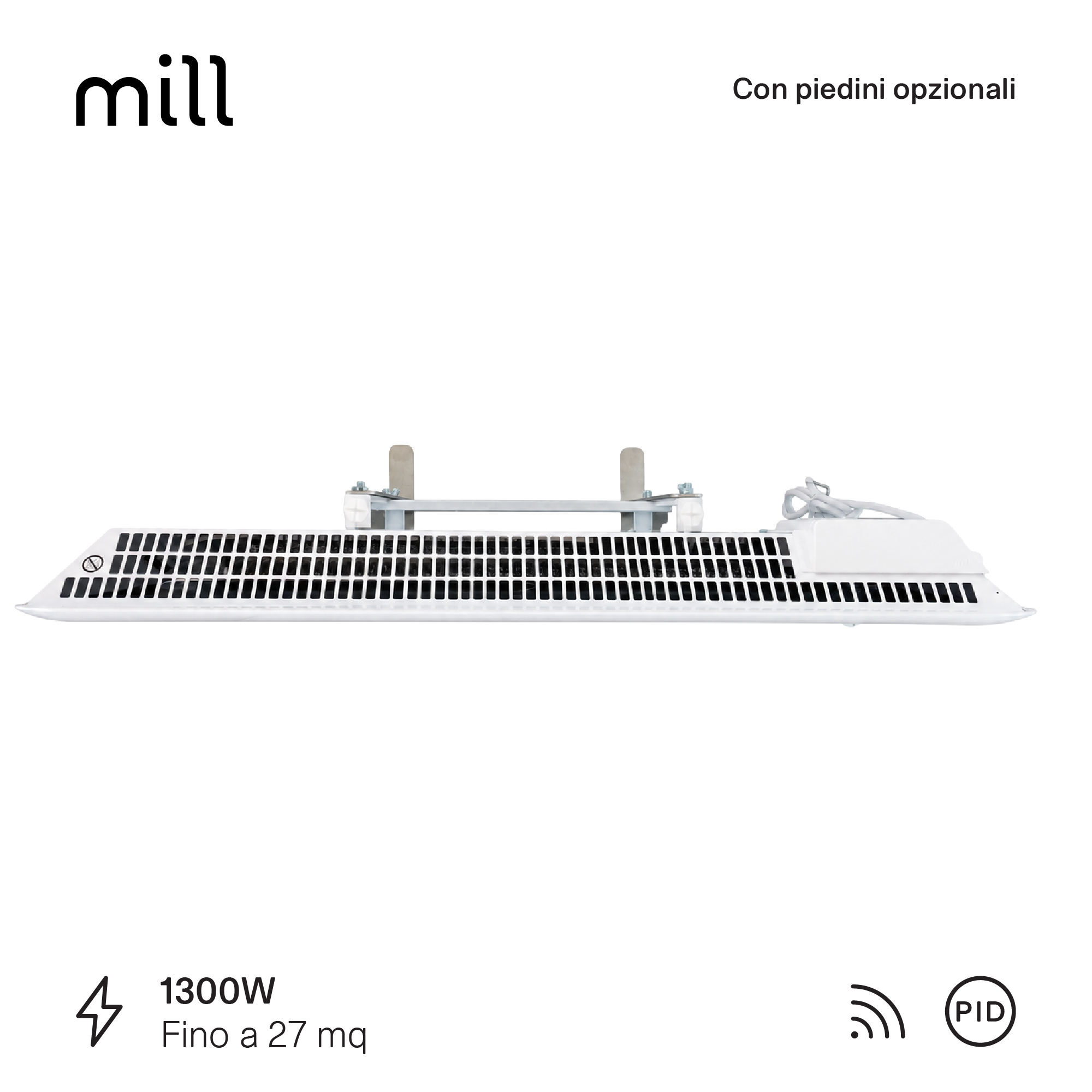 Termoconvettore a Parete Mill Invisible 1300W - GEN 4 - immagine 9