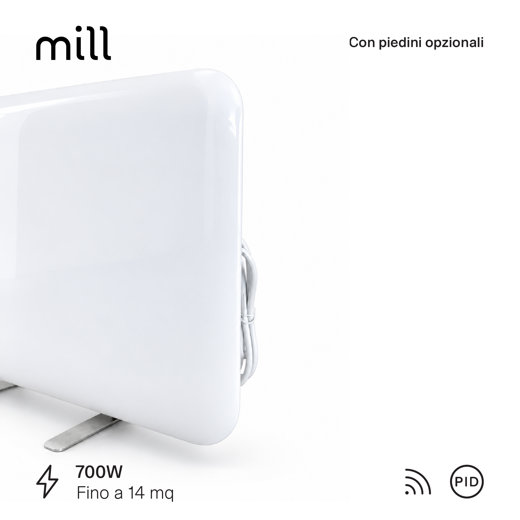 Termoconvettore a Parete Mill Invisible 700W - GEN 4 - immagine 9