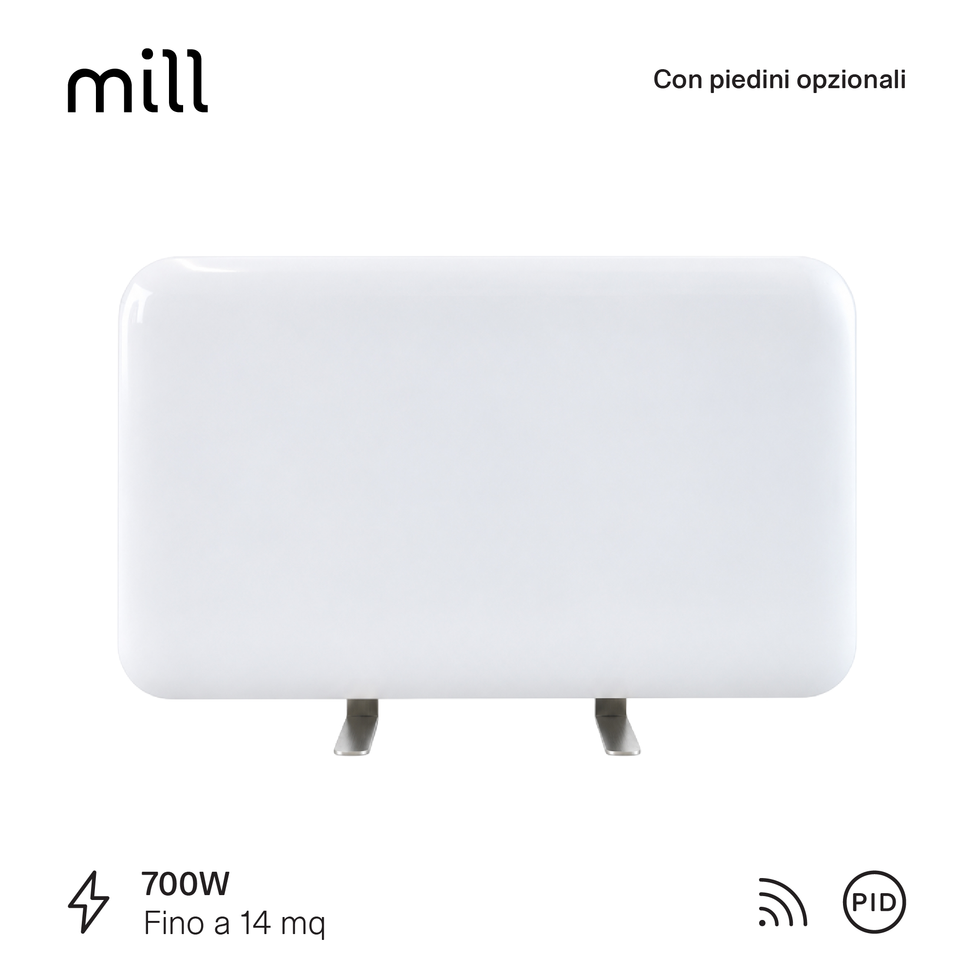 Termoconvettore a Parete Mill Invisible 700W - GEN 4 - immagine 3