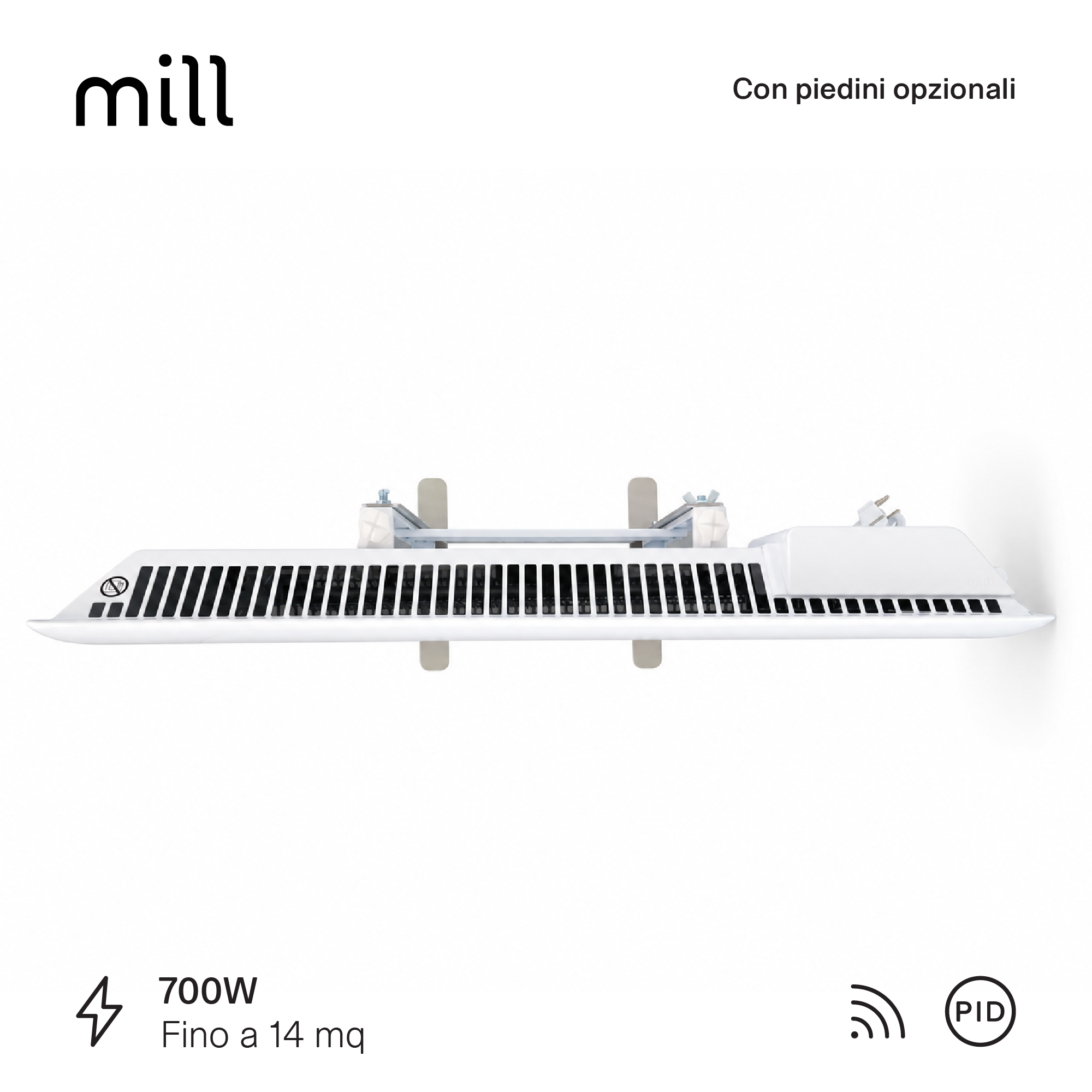 Termoconvettore a Parete Mill Invisible 700W - GEN 4 - immagine 10